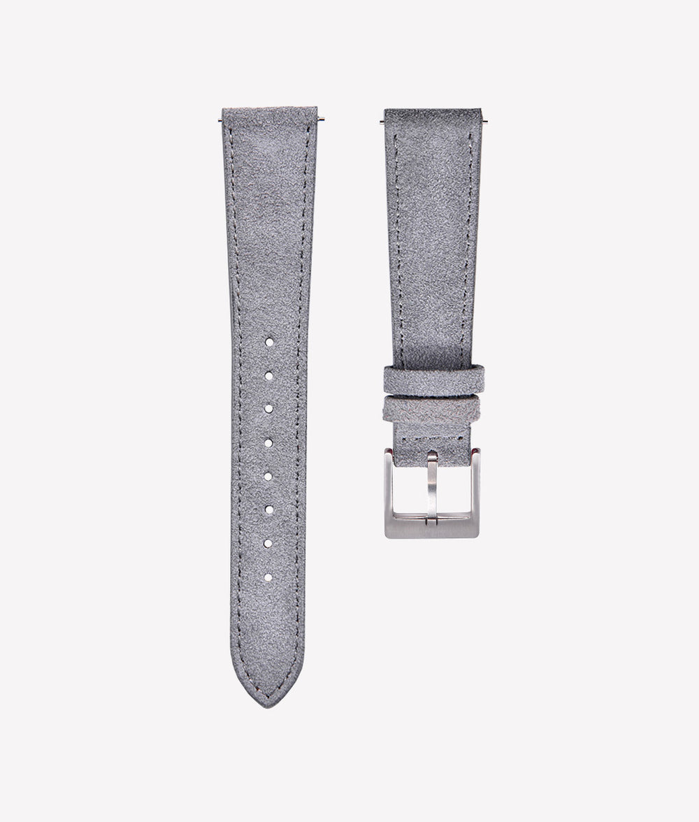 BISONSTRAP Bracelet Montre Cuir Crocodile - Boucle Acier Inox - 10mm à 20mm - Remplacement Facile