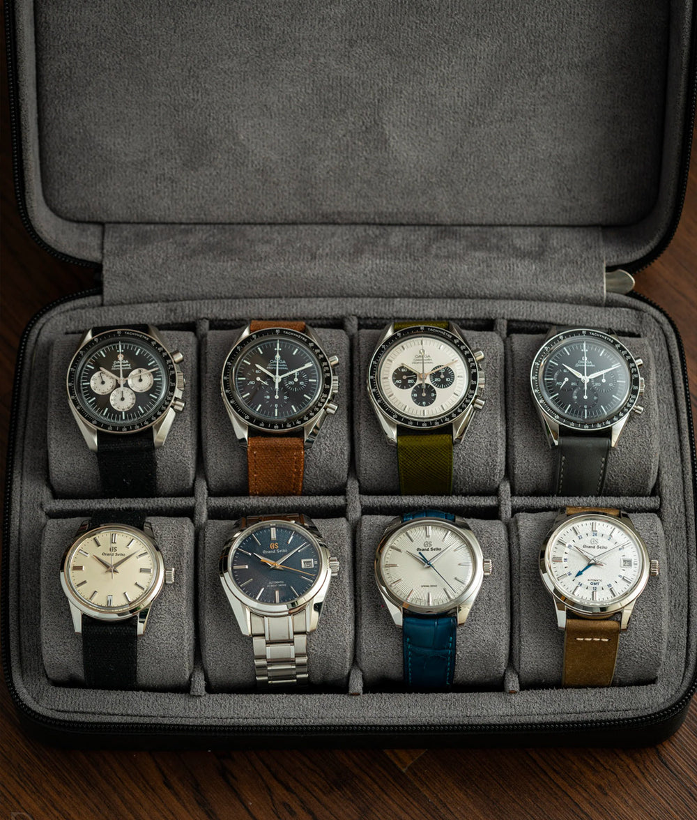Boîte à Montre Oirlv - Cuir PU - Gris Clair - Rangement Et Protection Pour Montres