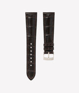 Bracelet Alligator Signature Brun Mat