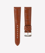 Bracelet Alligator Signature Cognac Mat