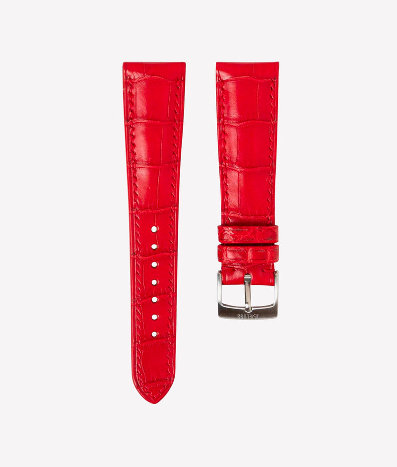 Bracelet Alligator Signature Rouge Mat