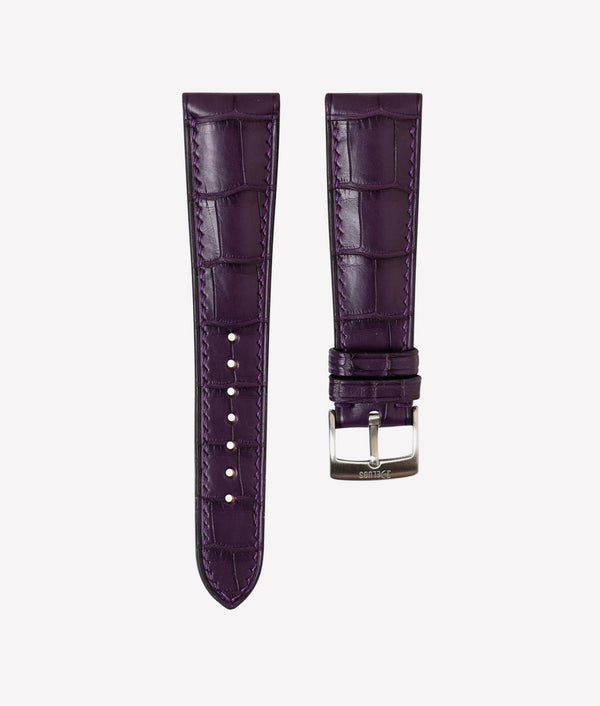 Bracelet Alligator Signature Violet Mat