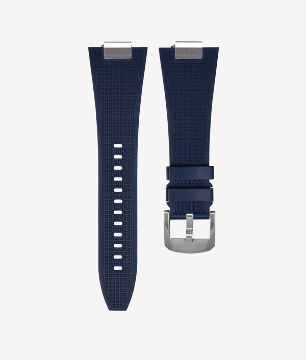 bracelet divers caoutchouc style tropic bleu marine 20mm bracelet divers caoutchouc style tropic bleu marine 20mm
