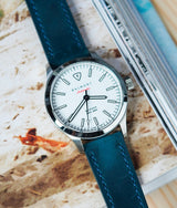 Bracelet Cuir Crazy Horse Bleu