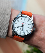 Bracelet Cuir Nubuck Orange