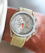 Bracelet Silicone Beige pour MoonSwatch