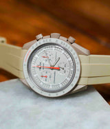 Bracelet Silicone Beige pour MoonSwatch