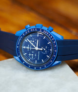 Bracelet Silicone Bleu Marine pour MoonSwatch