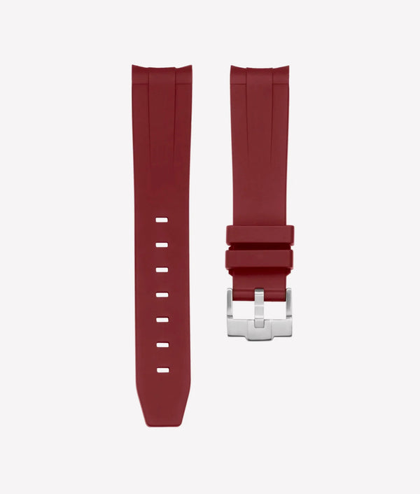 Bracelet Silicone Rouge Bordeaux pour MoonSwatch