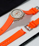 Bracelet Silicone Orange pour MoonSwatch