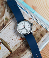 Bracelet NATO en Caoutchouc FKM Bleu