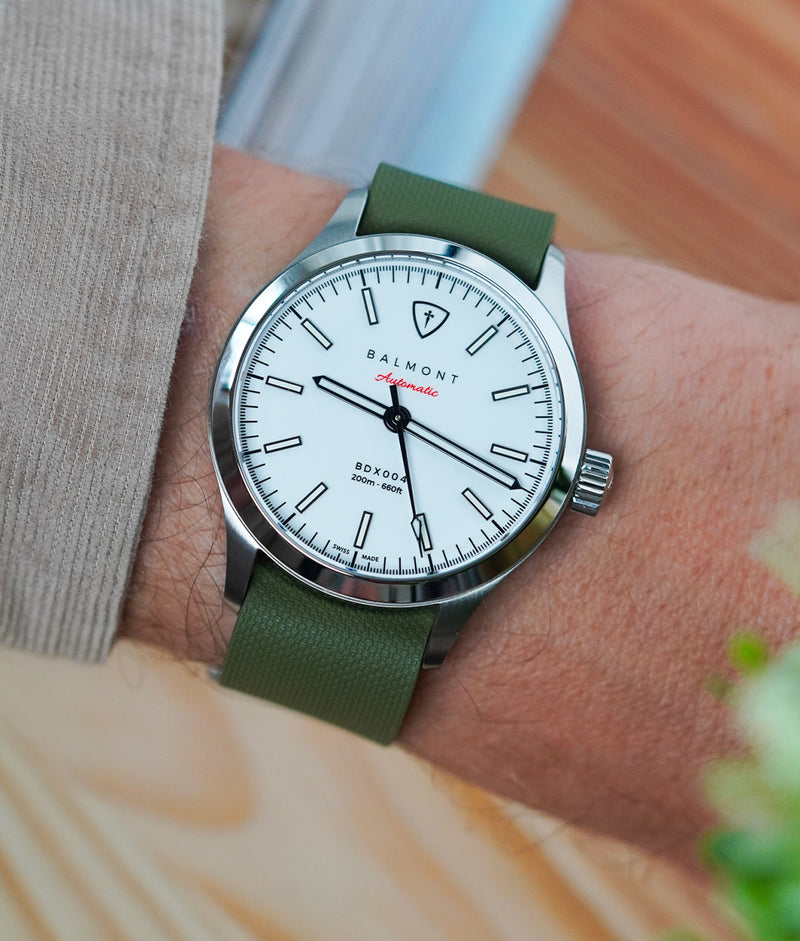 Bracelet NATO en Caoutchouc FKM Vert