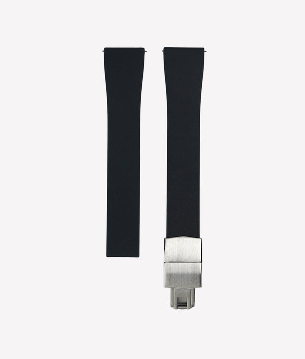 Bracelet De Montre En Caoutchouc Noir 22mm - Pour Homme/générique, Neuf Sans étiquette